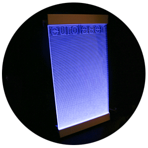 Backlight panel of acrylic