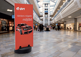 Advertising stand up display