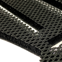 Spacer fabrics processed by eurolaser