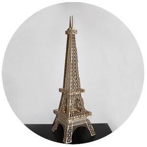 Wooden Eiffel Tower cut using laser